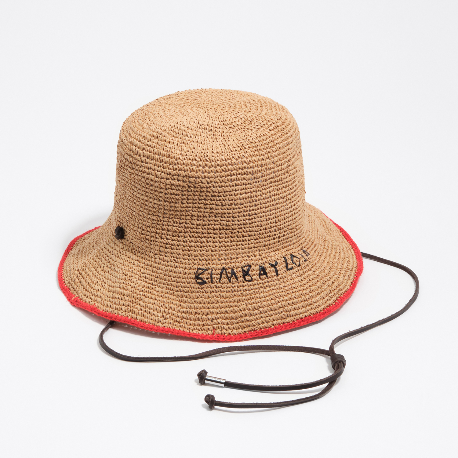 Bimba Y Lola Oak Tan Raffia-Effect Hat