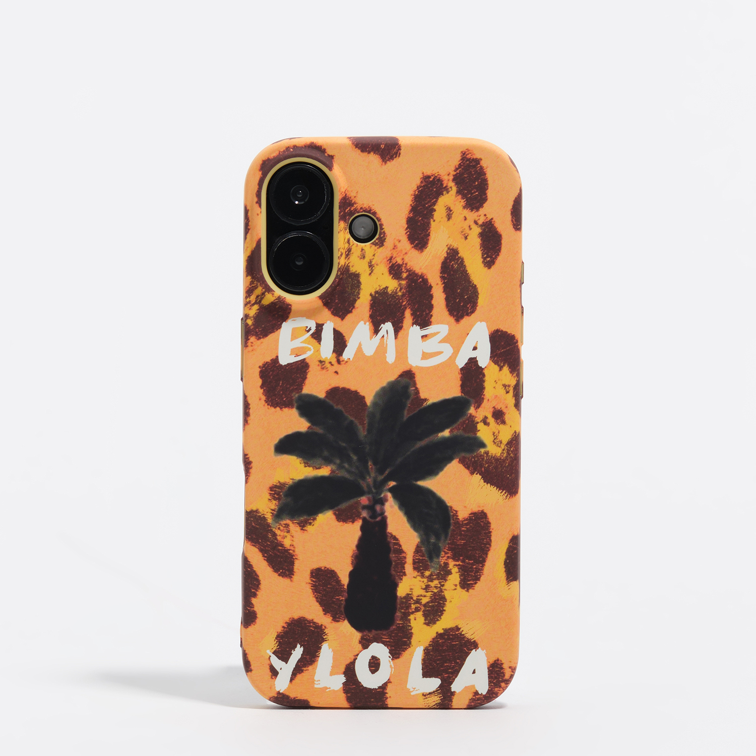 Bimba Y Lola Yellow Iphone 17 Palm Tree Rigid Case
