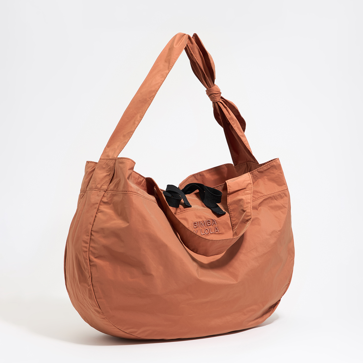 Torba shopper duża nylon pomarańczowa