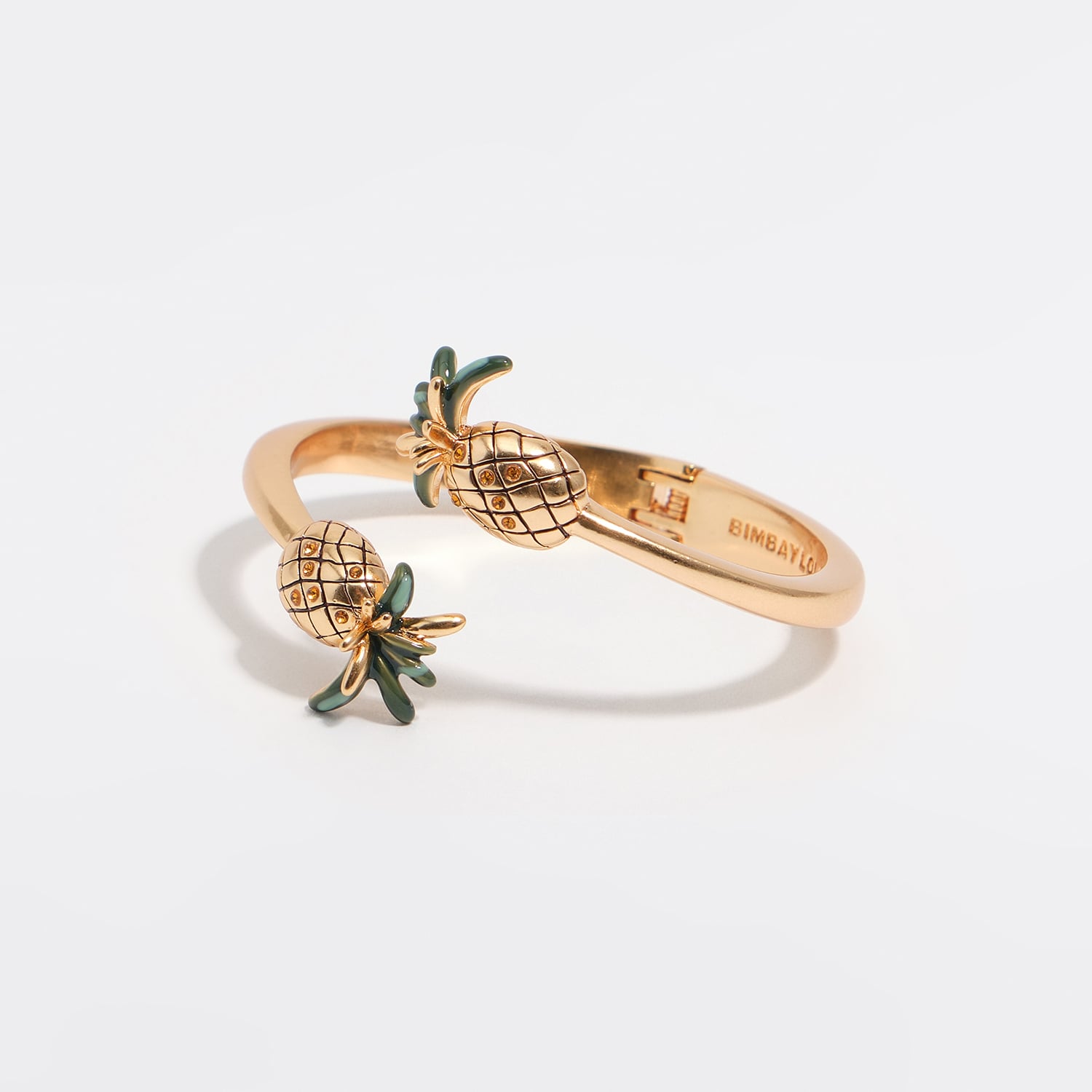 Bimba Y Lola Gold Crossover Pineapples Bracelet