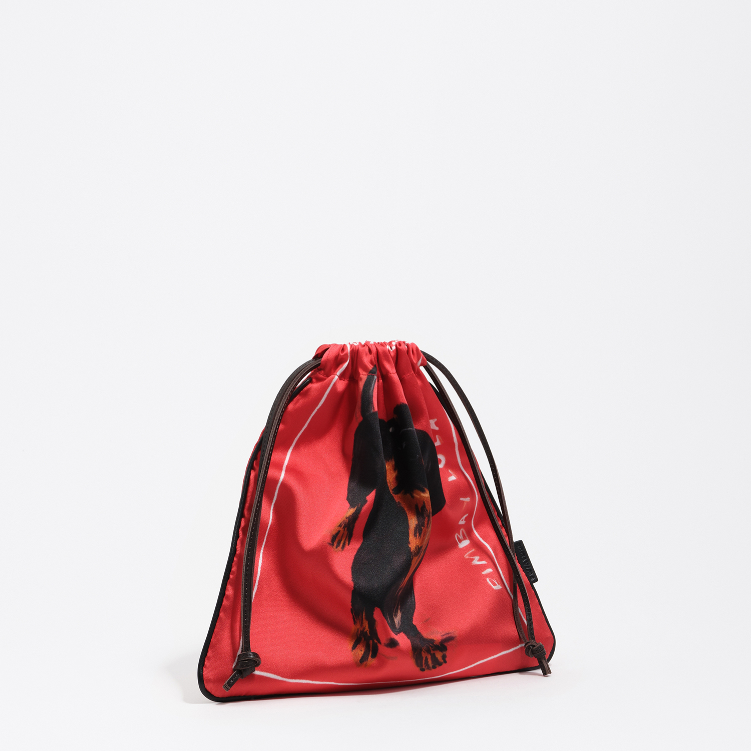 Bimba Y Lola Red Dogs Scarf Pouch Bag