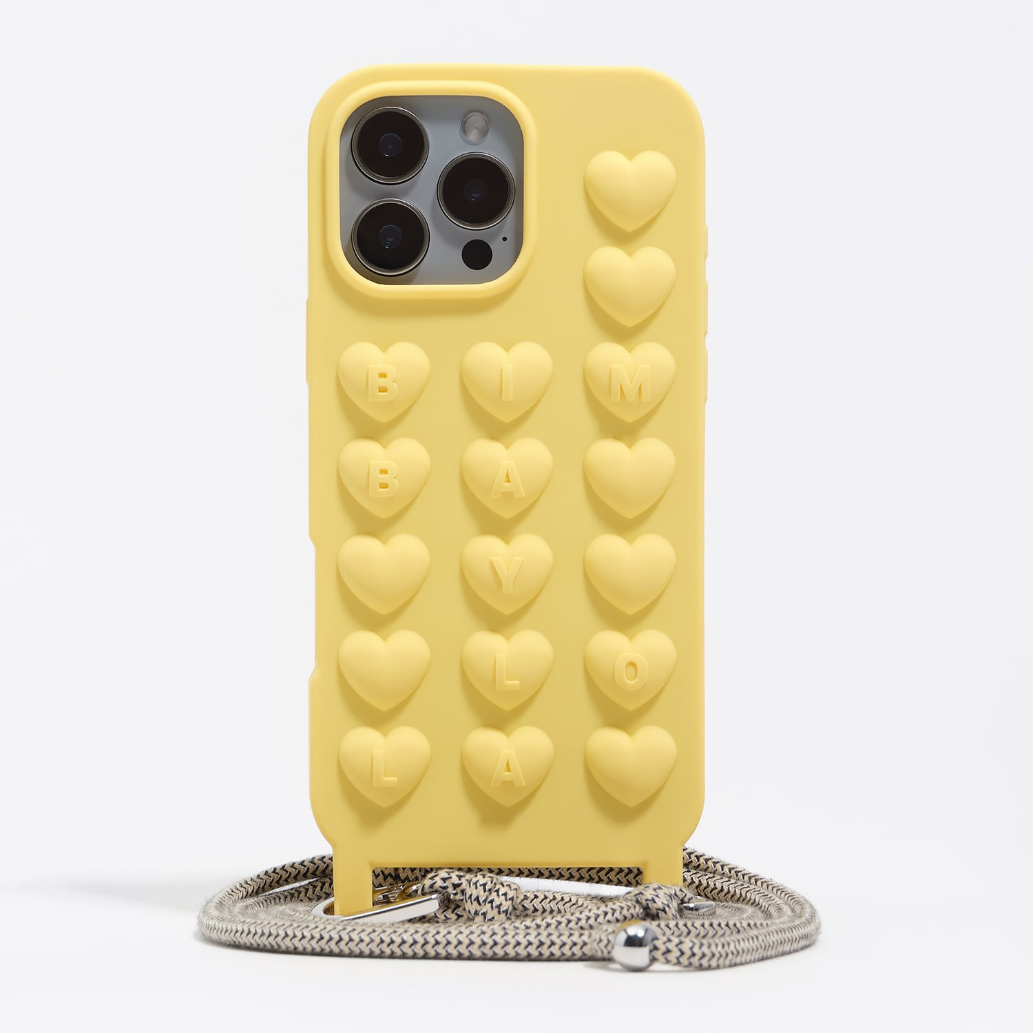 Etui silikon iPhone 16 Pro Max troczek żółte