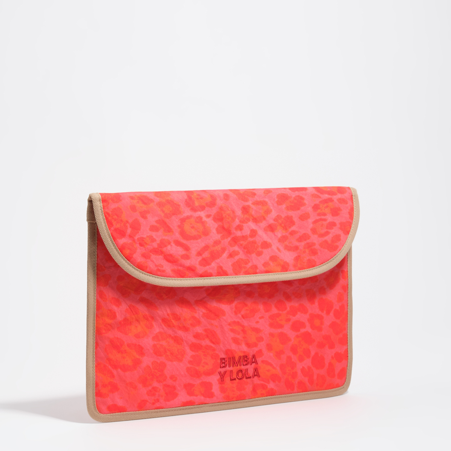 Bimba Y Lola Leopard Pink Pink Leopard Nylon Laptop Sleeve