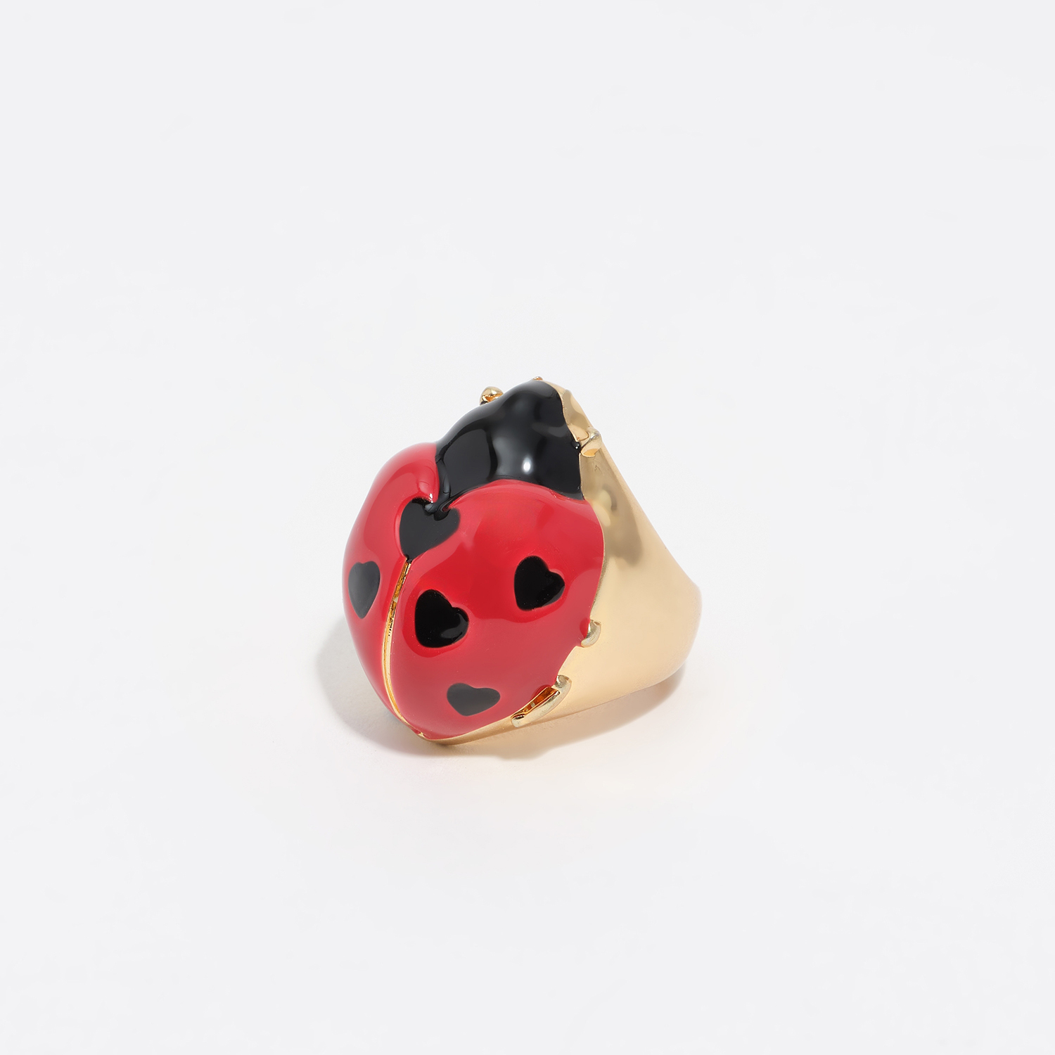 Bimba Y Lola Red Ladybug Ring