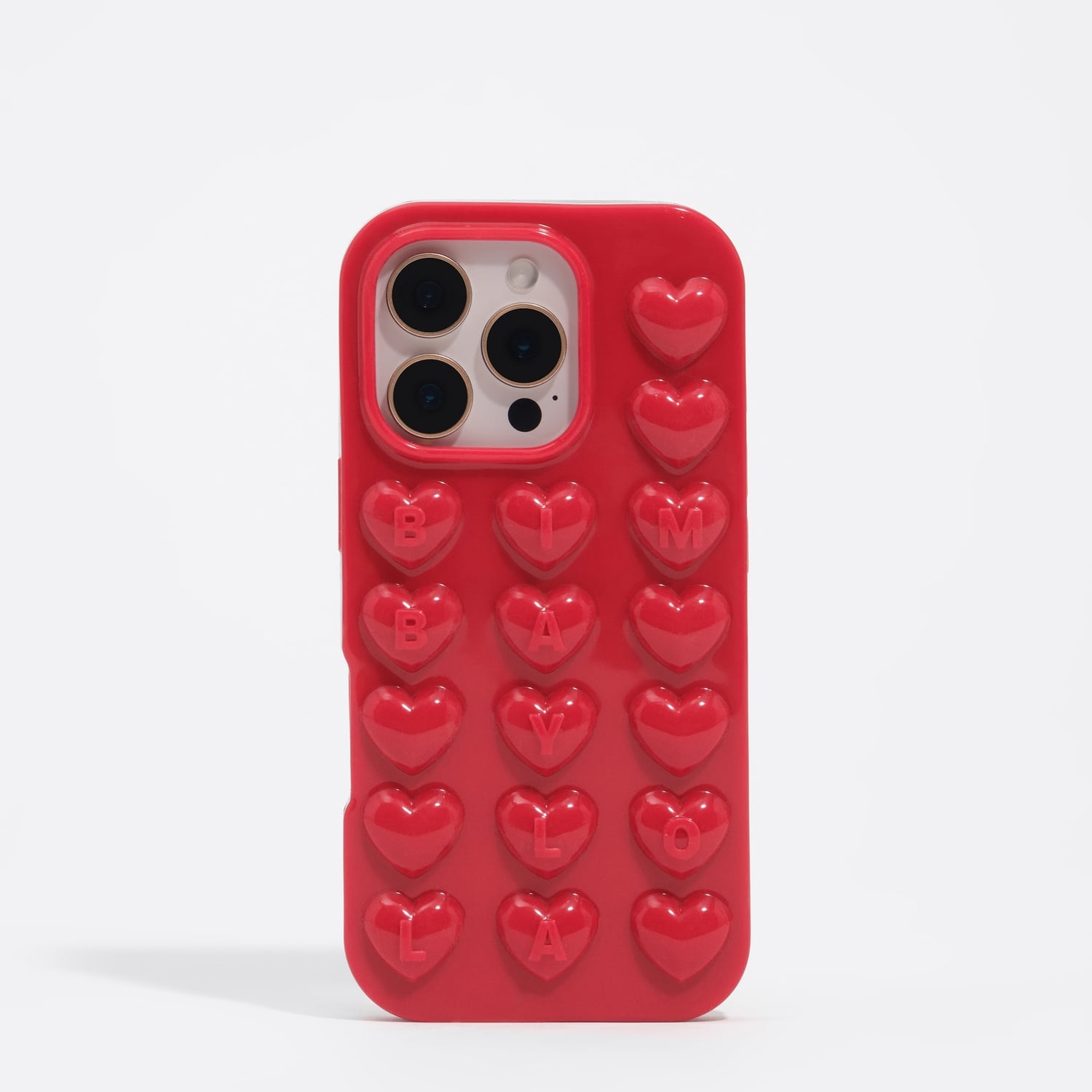 Etui silikon iPhone 16 Pro max błyszczące czerwone 2