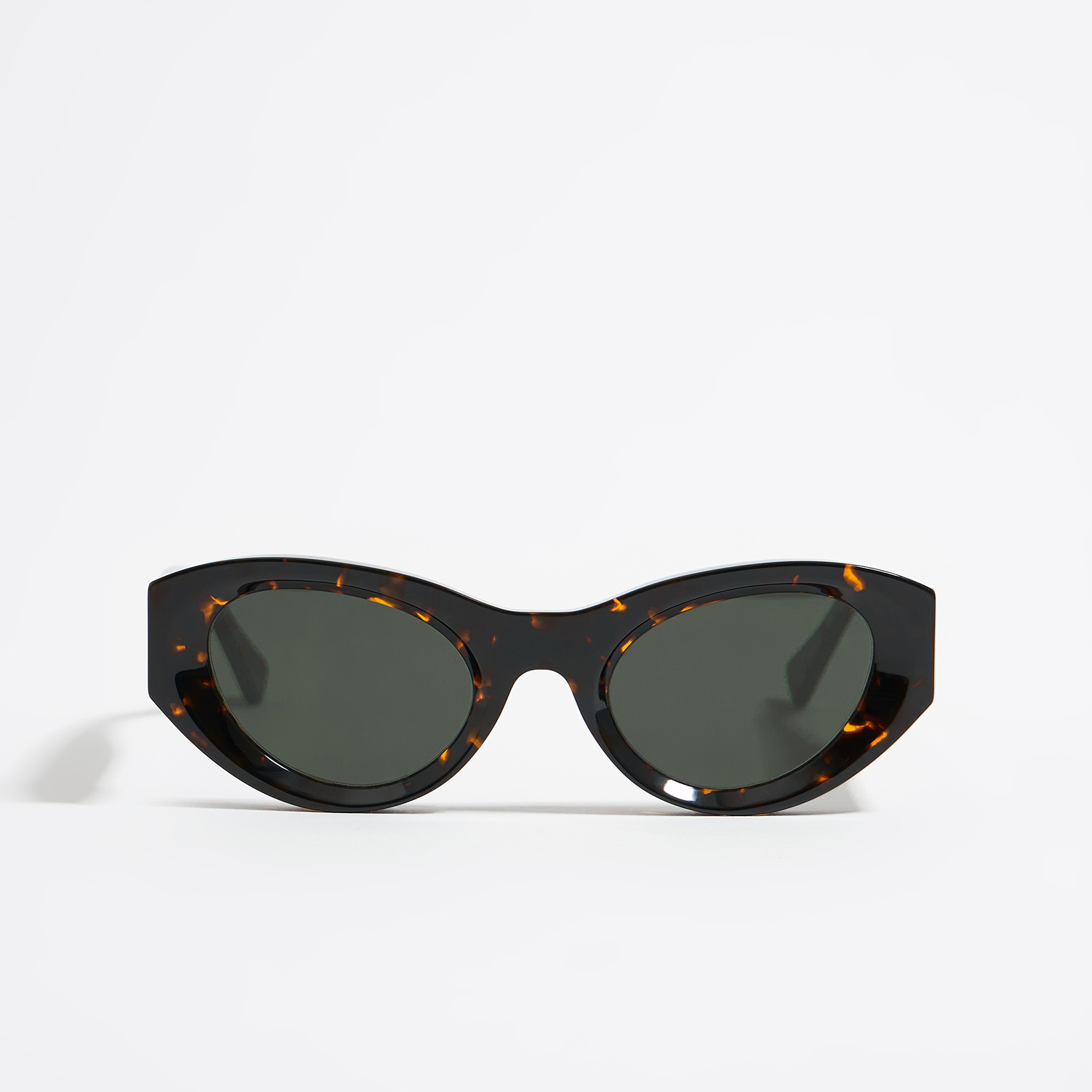 Okulary przeciwsłoneczne cat eye bursztynowe