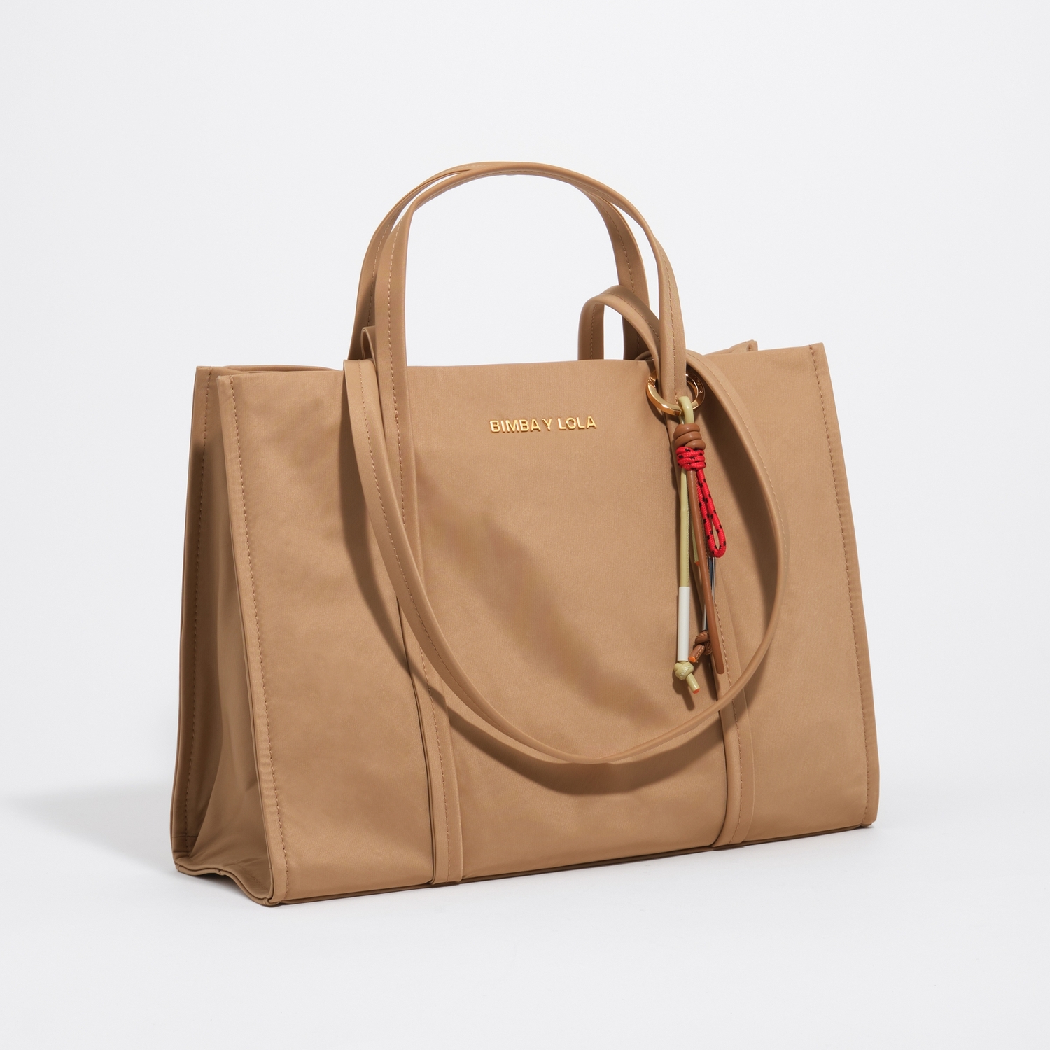 Duża torba shopper z przypalonym nylonem