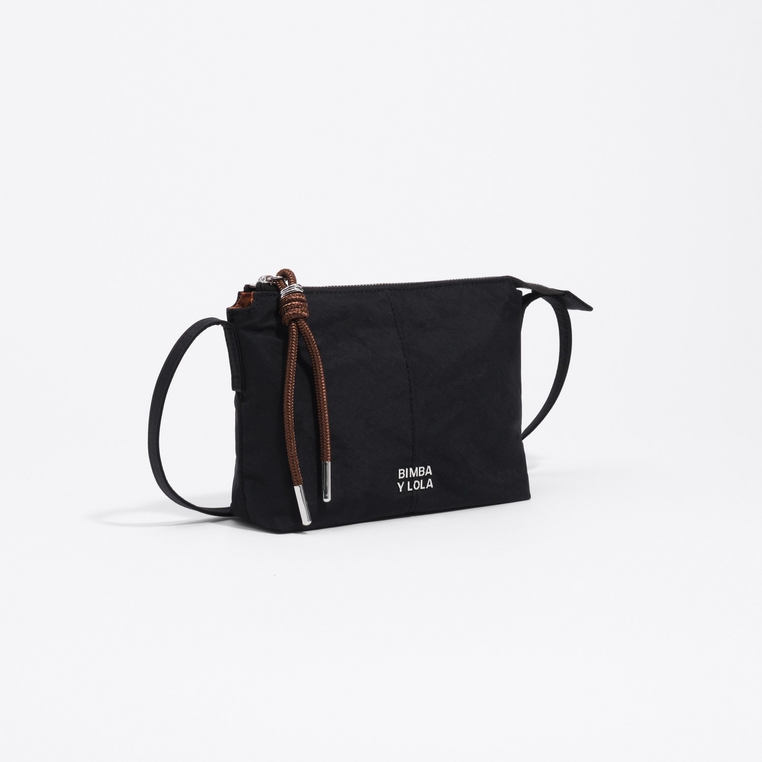 Torebka listonoszka mini nylon czarna