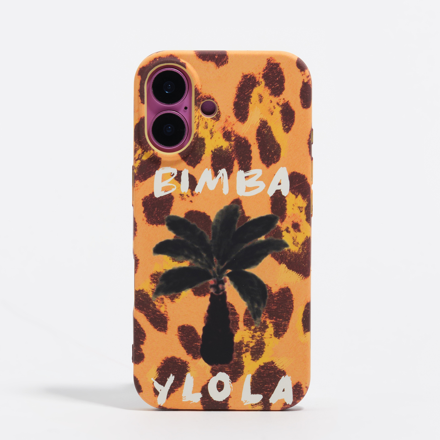 Bimba Y Lola Yellow Iphone 16 Palm Tree Rigid Case