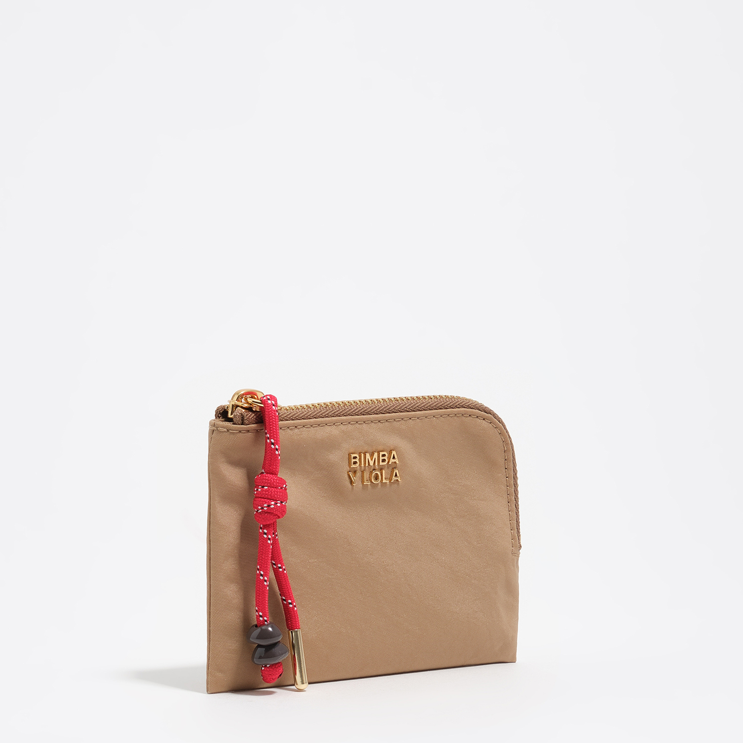Bimba Y Lola Camel Nylon Coin Purse