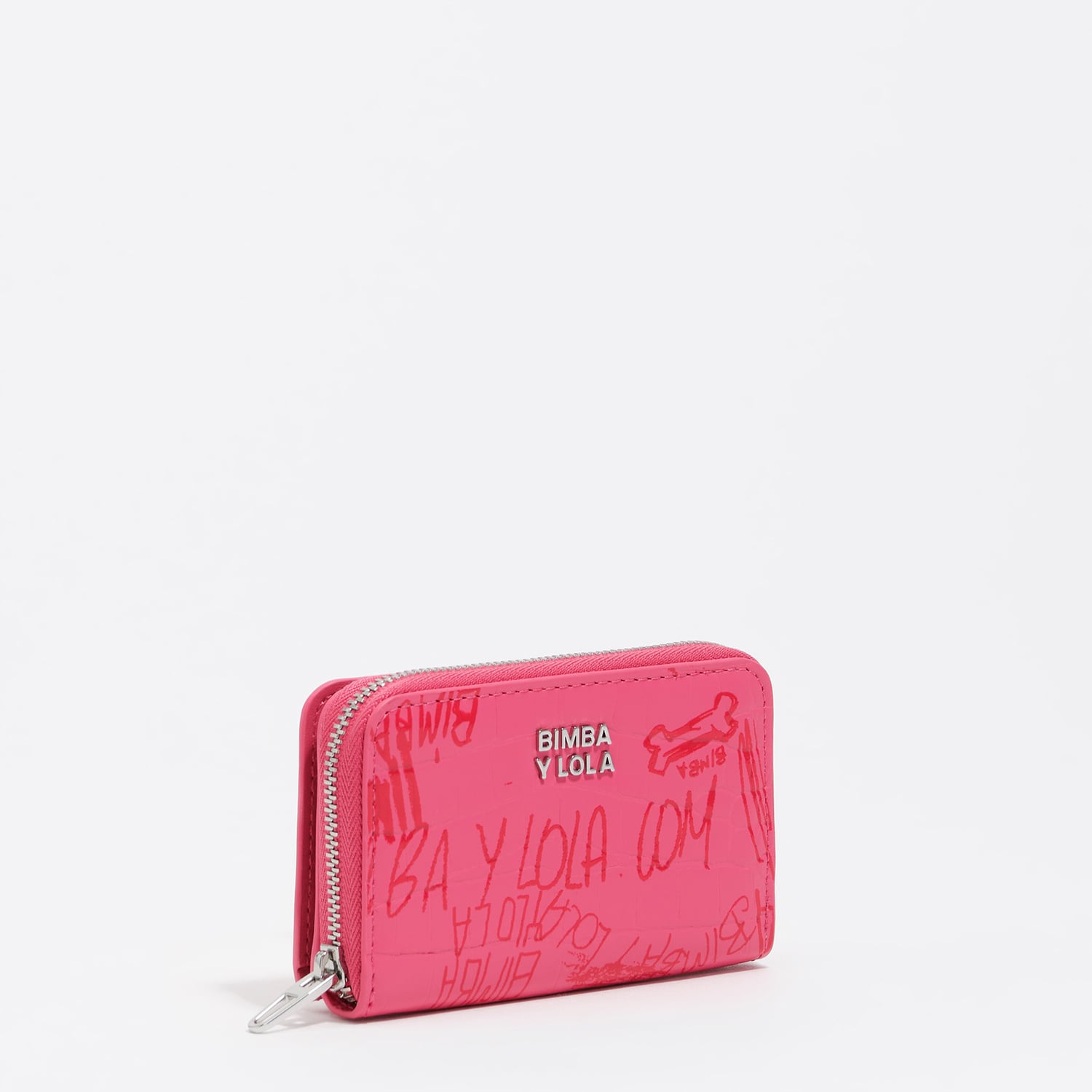 Bimba Y Lola Bimba Logos Pink Berry Berry Pink Flap Purse With Bimba Logos
