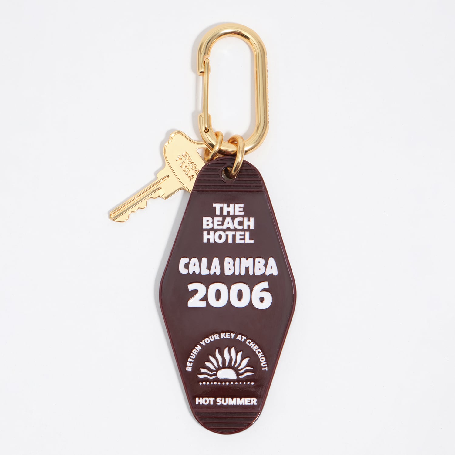 Bimba Y Lola Burgundy Resin Hotel Key Ring