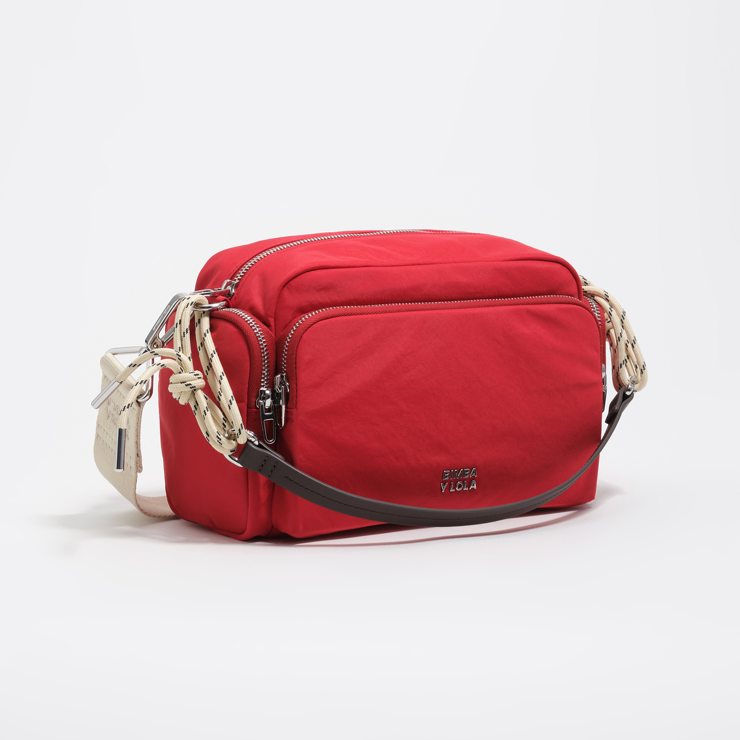 Torebka Pocket średnia nylon czerwona