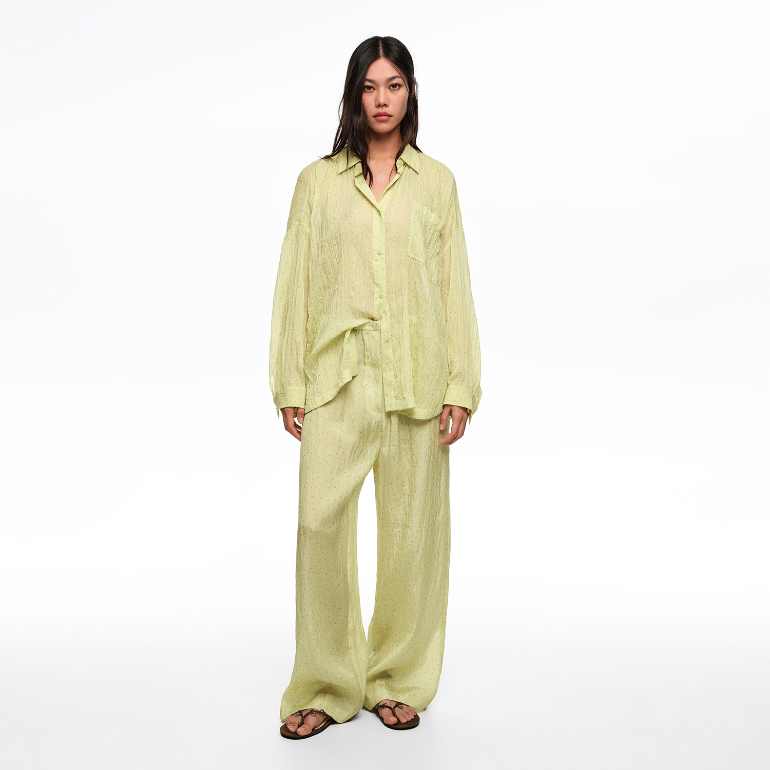Spodnie jogger Dots mini oliwkowe 2