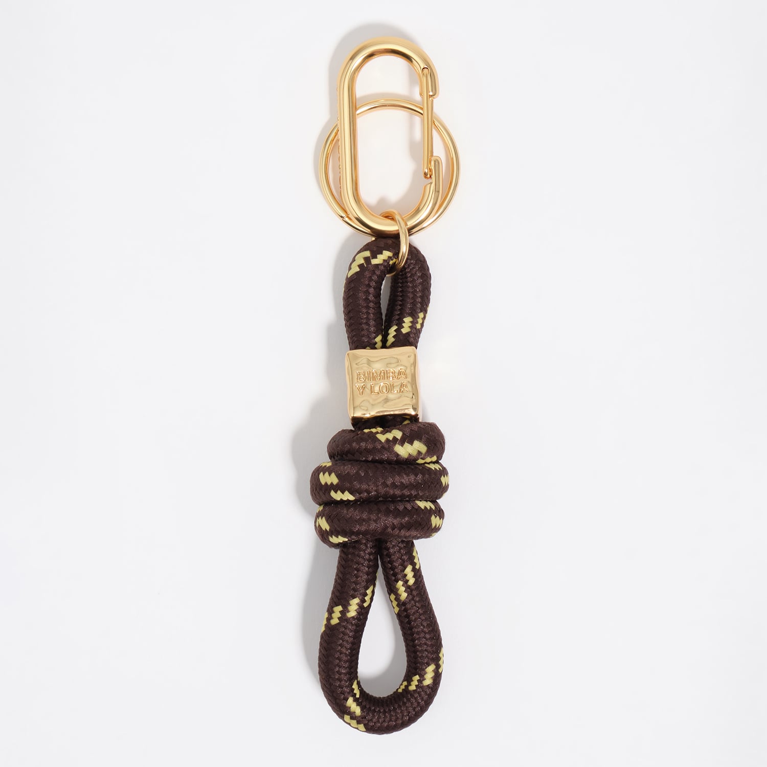 Bimba Y Lola Brown Maxi Dice Rope Key Ring