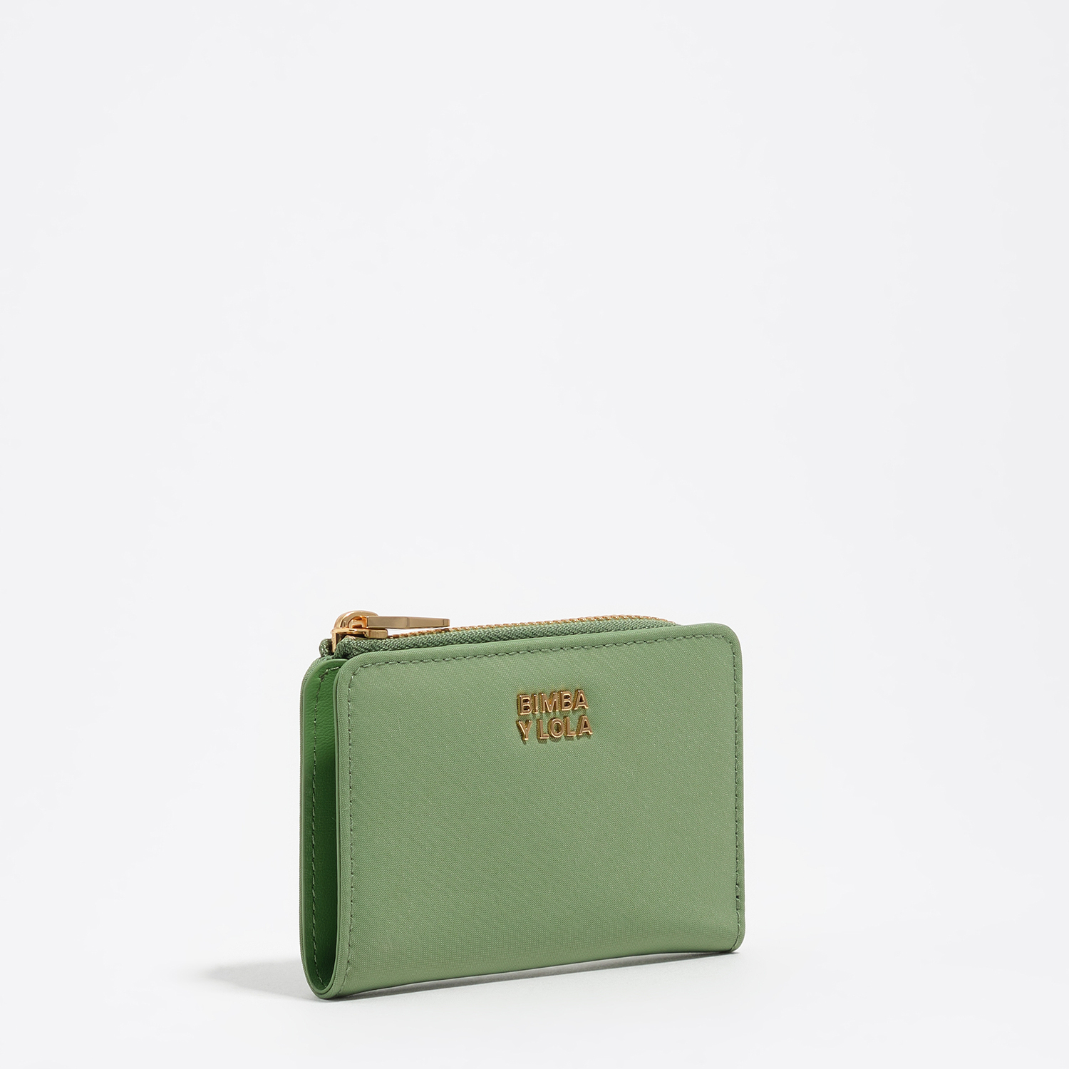 Bimba Y Lola Green Nylon Compact Purse