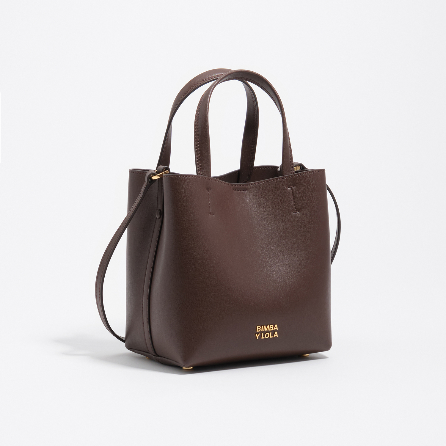 Bimba Y Lola Chocolate Medium Leather Chihuahua Bag