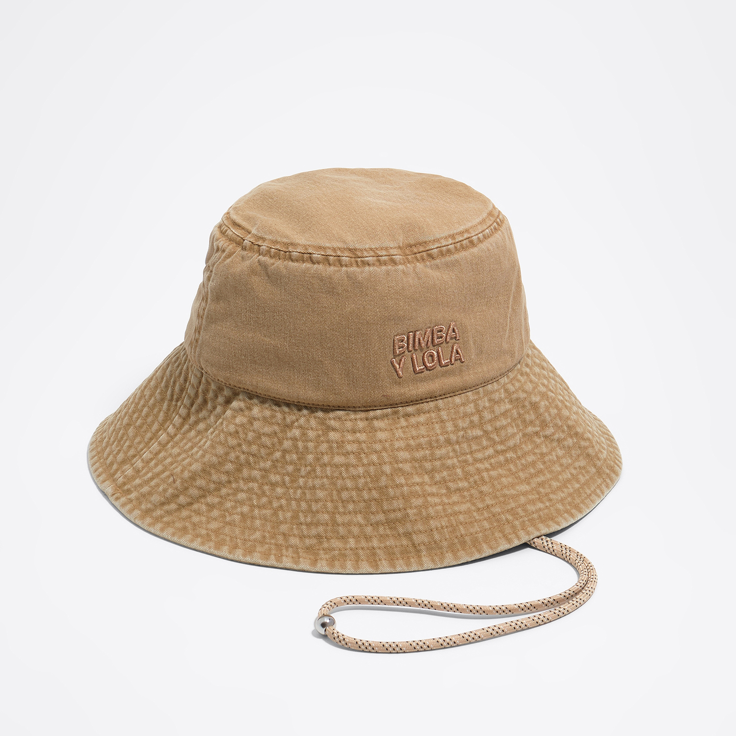 Czapka bawełna efekt sprania camel
