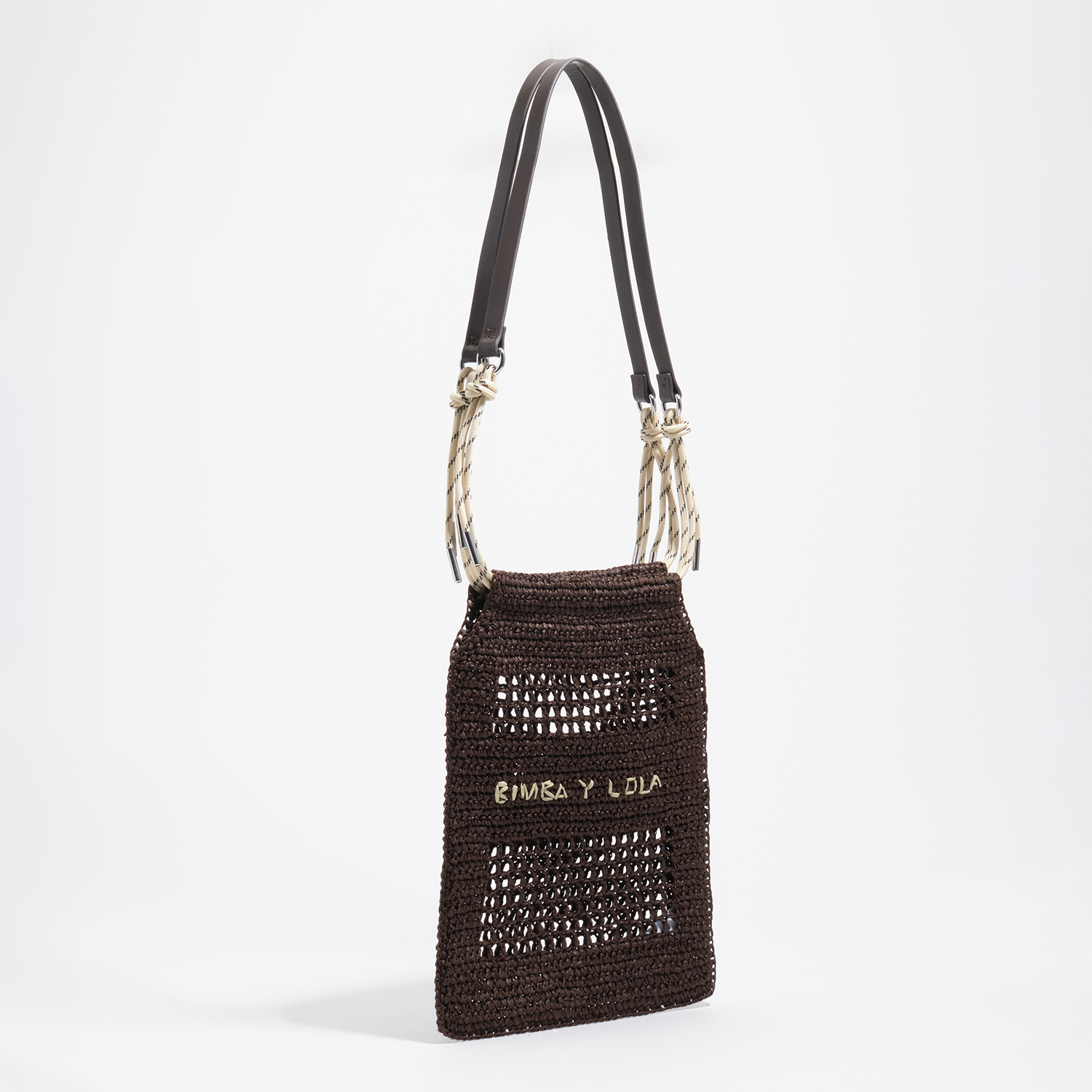 Bimba Y Lola Chocolate Small Paper Shoulder Bag