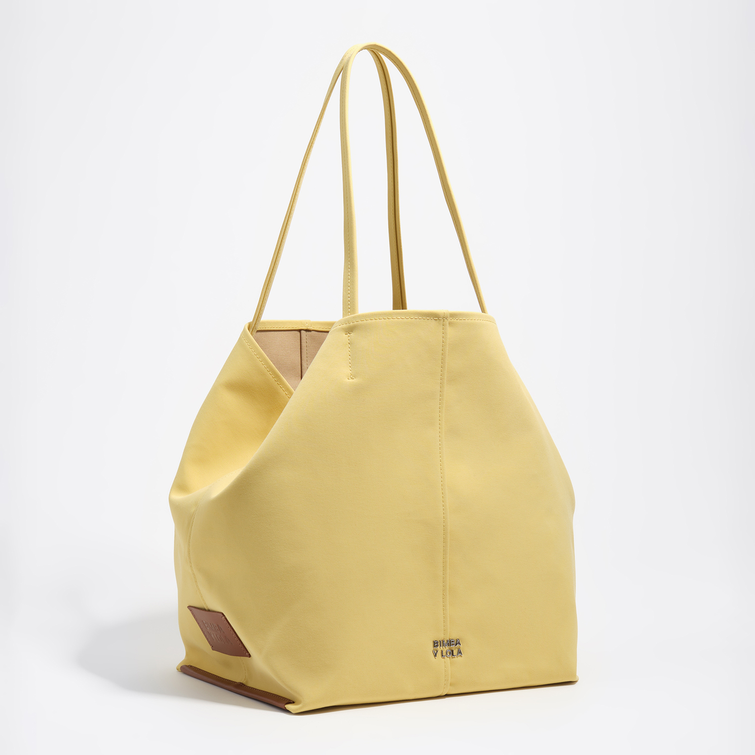 Bimba Y Lola Banana Large Gabardine Shopper Bag