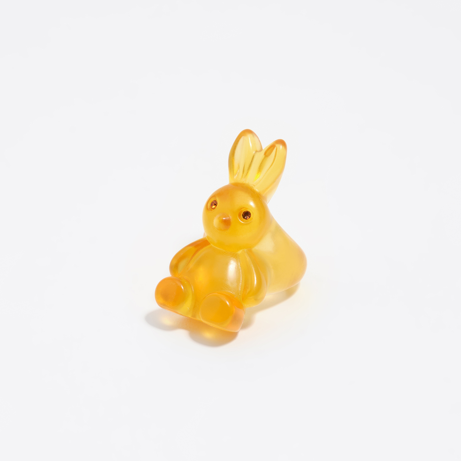 Bimba Y Lola Orange Matte Resin Rabbit Ring