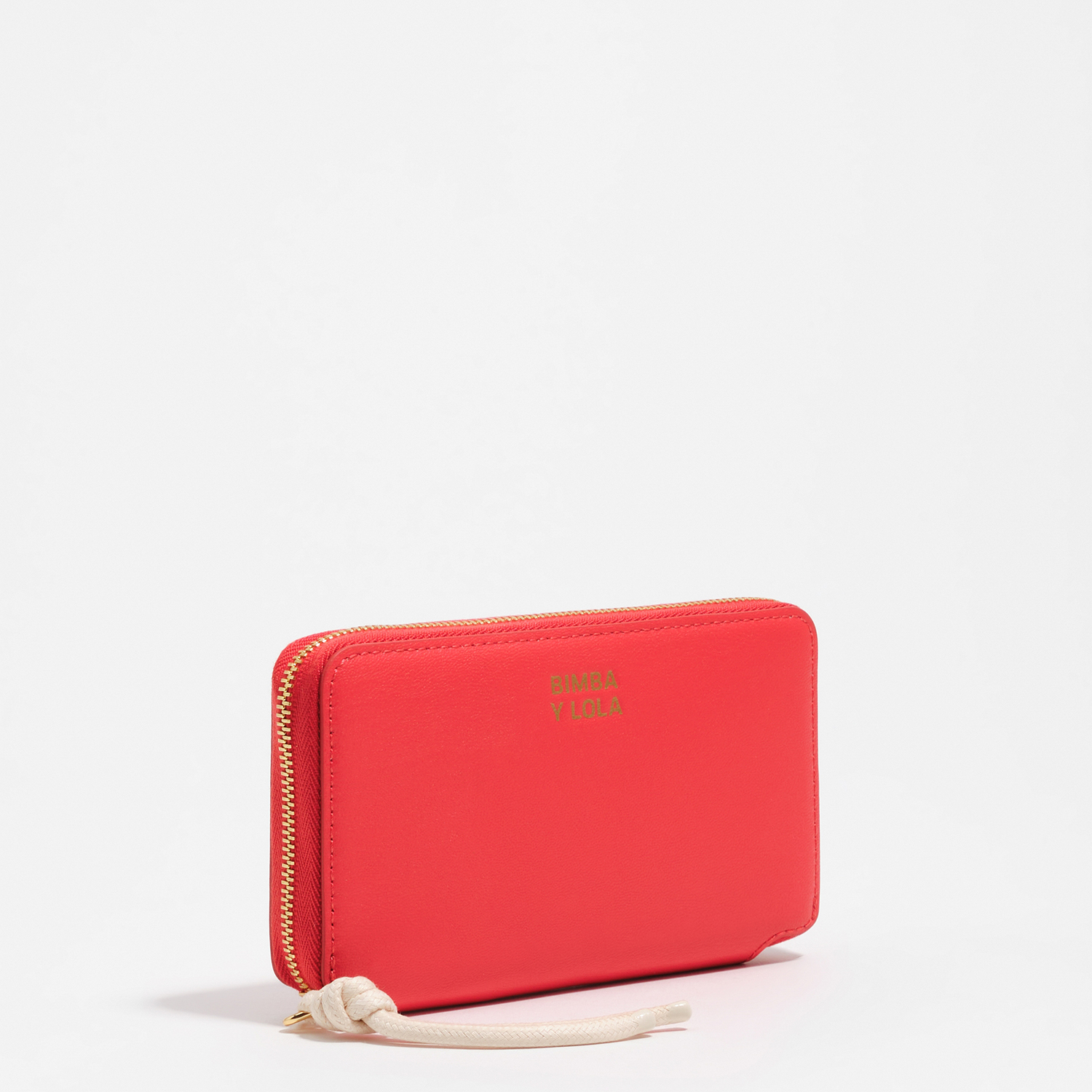 Bimba Y Lola Bright Red Medium Leather Horizontal Wallet