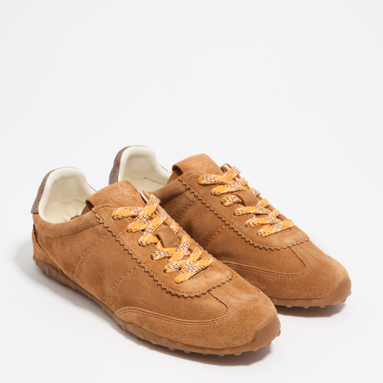 Bimba Y Lola Chestnut Tan Suede 13 29 Sneaker