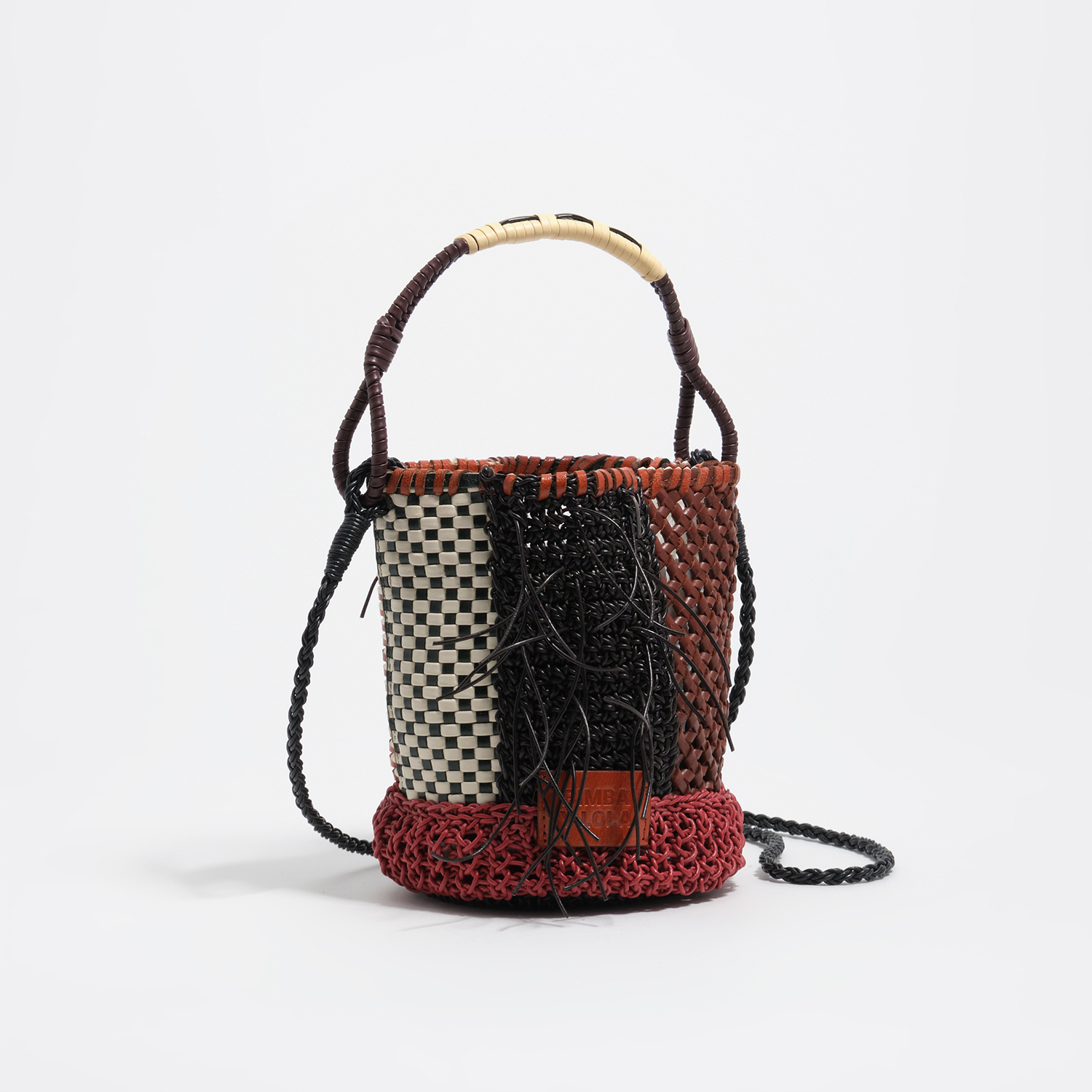 Bimba Y Lola Red Patchwork Shoulder Bag