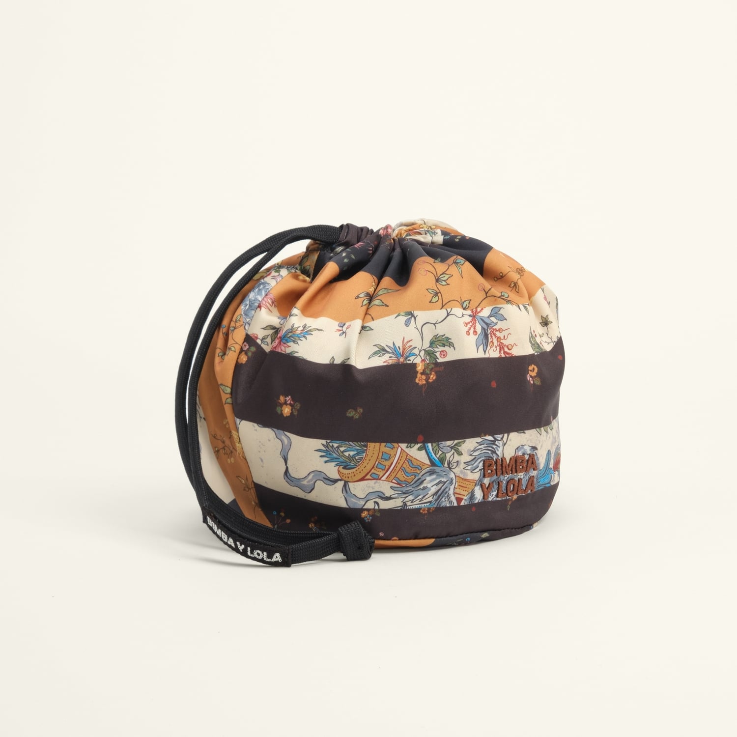 Torebka pouch chusta Romantic patchwork ochra 2