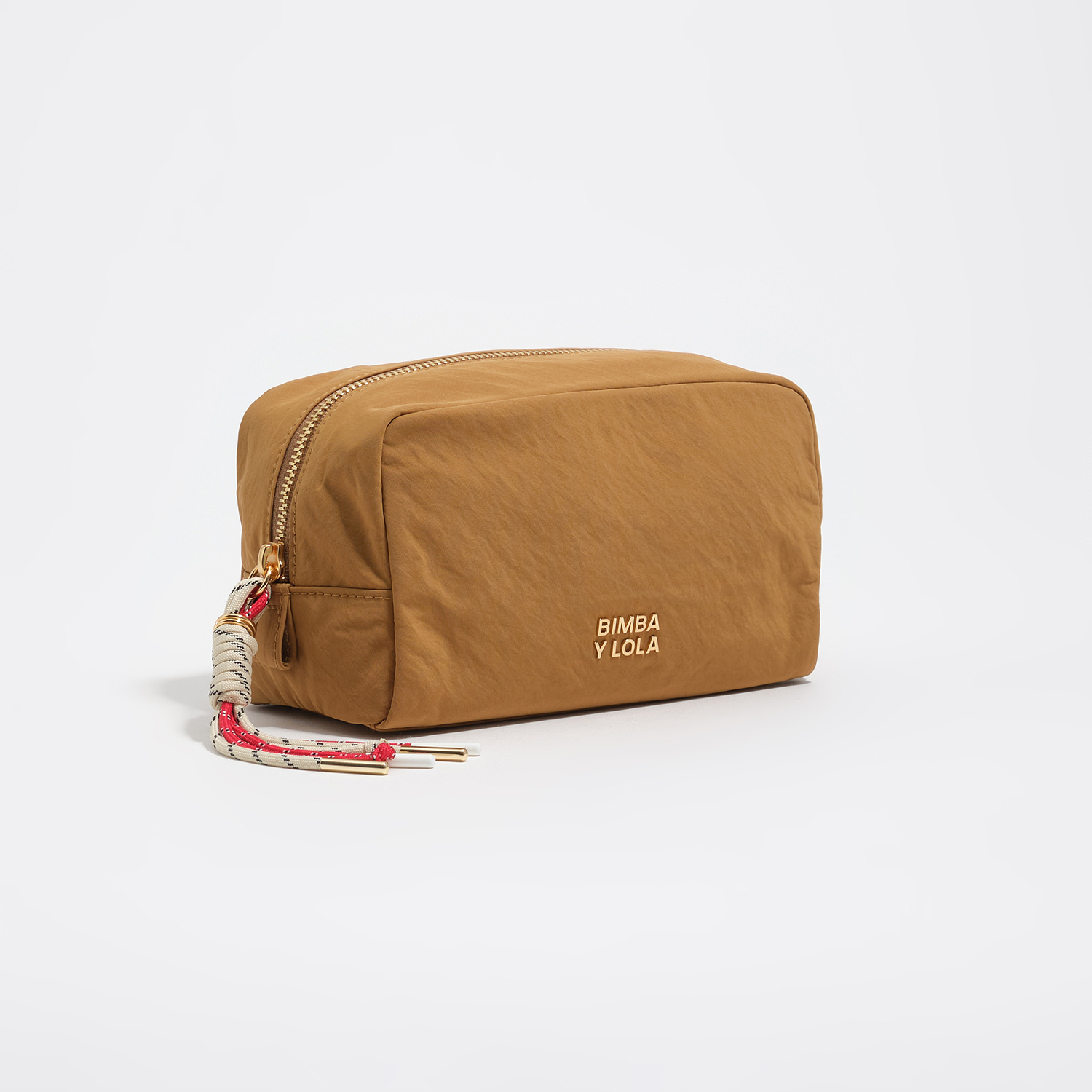Bimba Y Lola Caramel Small Nylon Make-Up Case