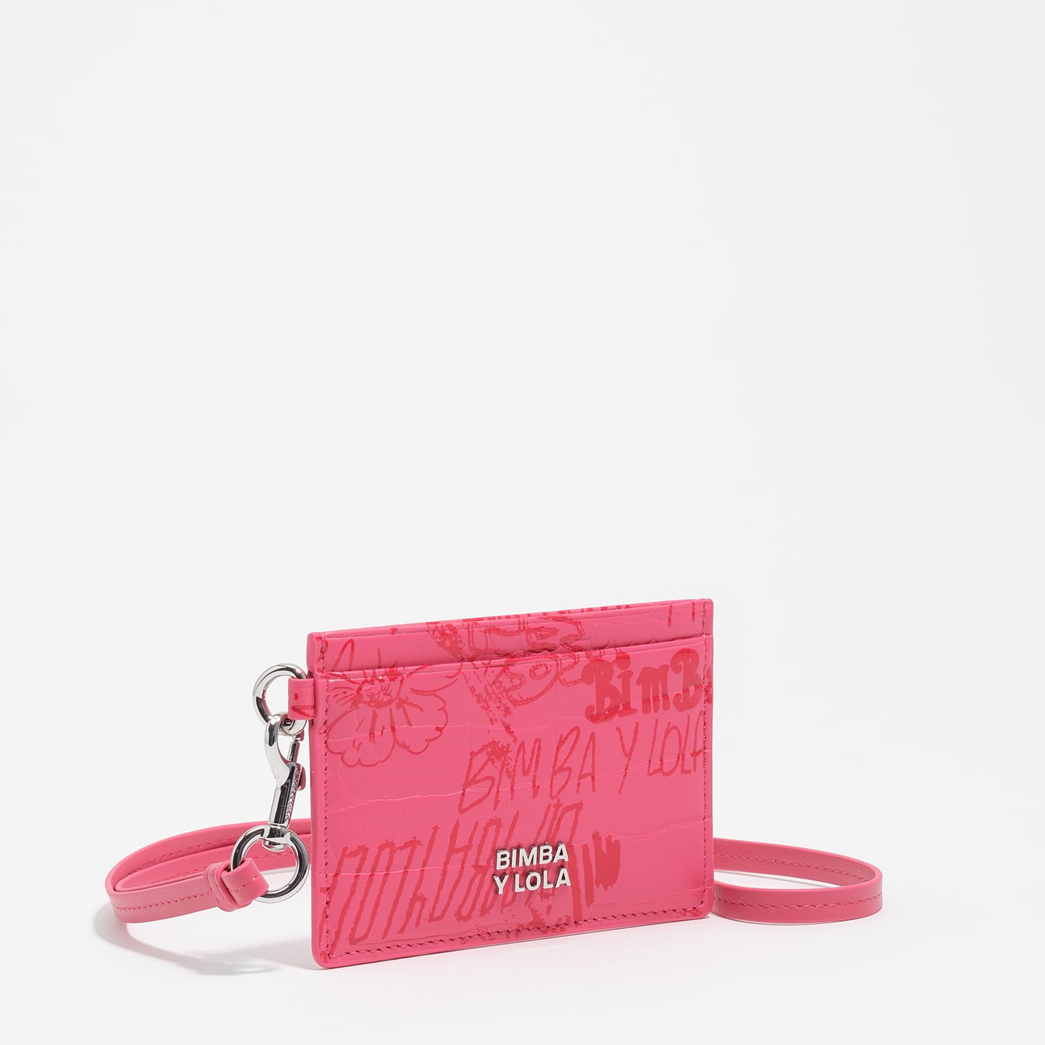 Bimba Y Lola Bimba Logos Pink Berry Berry Pink Bimba Logos Card Holder