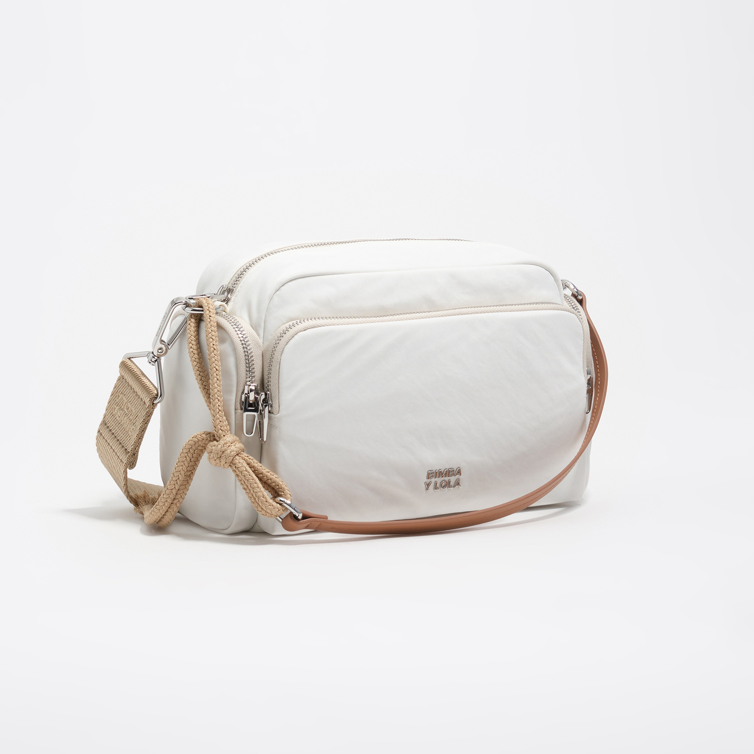 Torebka Pocket średnia nylon biała