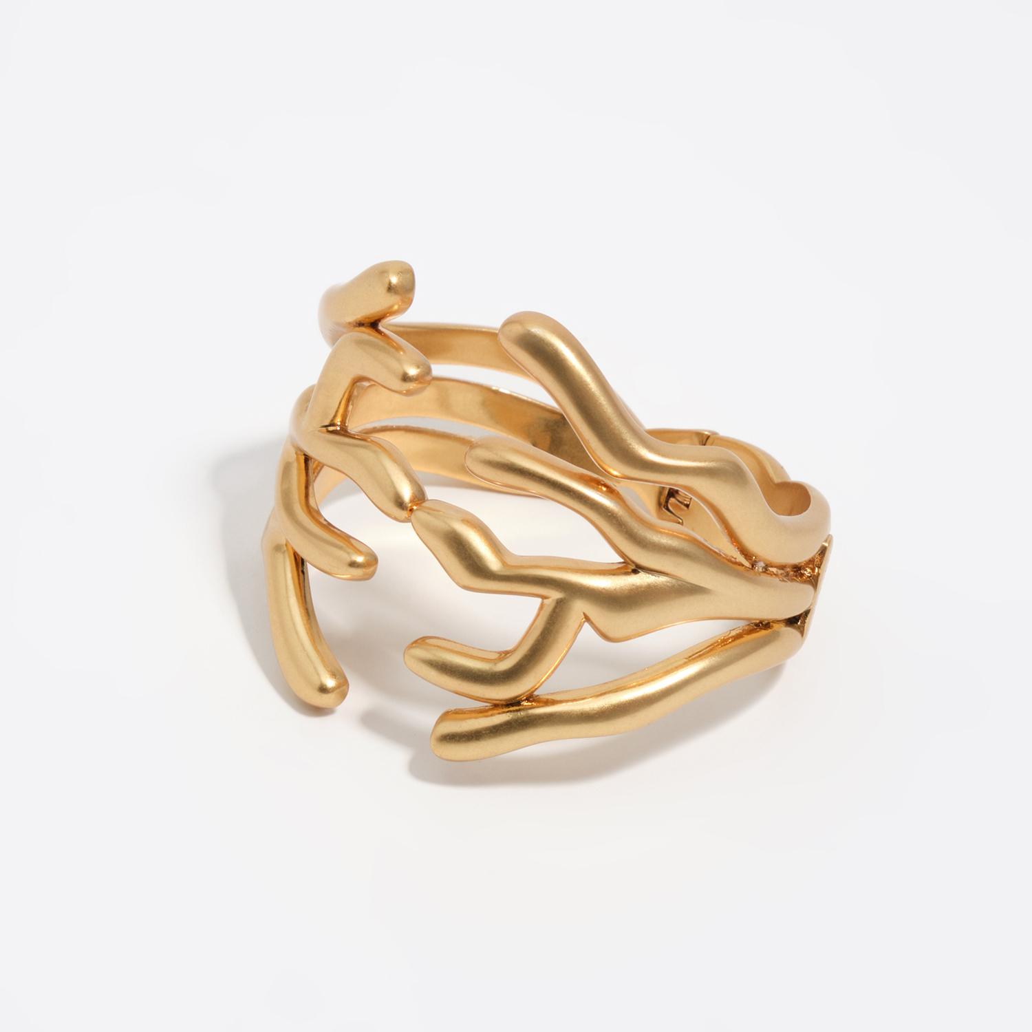 Bimba Y Lola Gold Aged Coral Bracelet