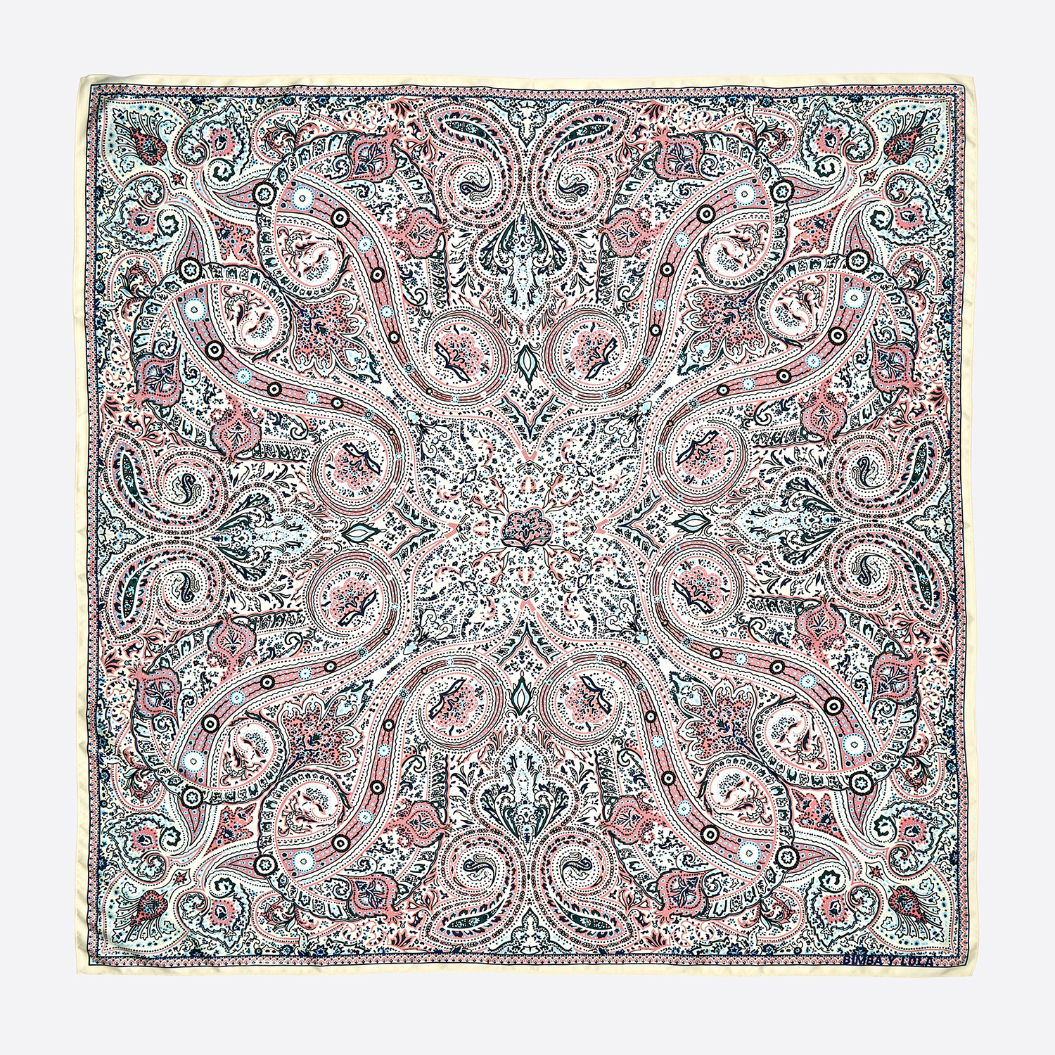 Chusta paisley limonkowa