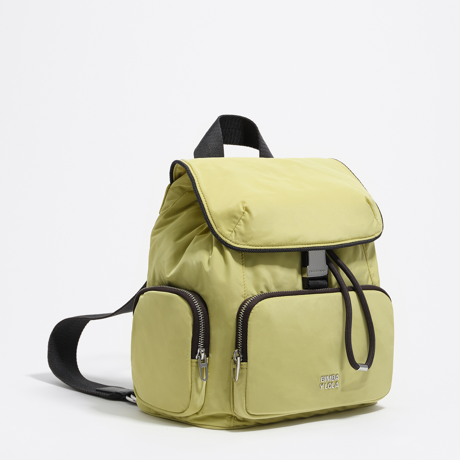 Plecak pocket średni nylon blada limonka 2
