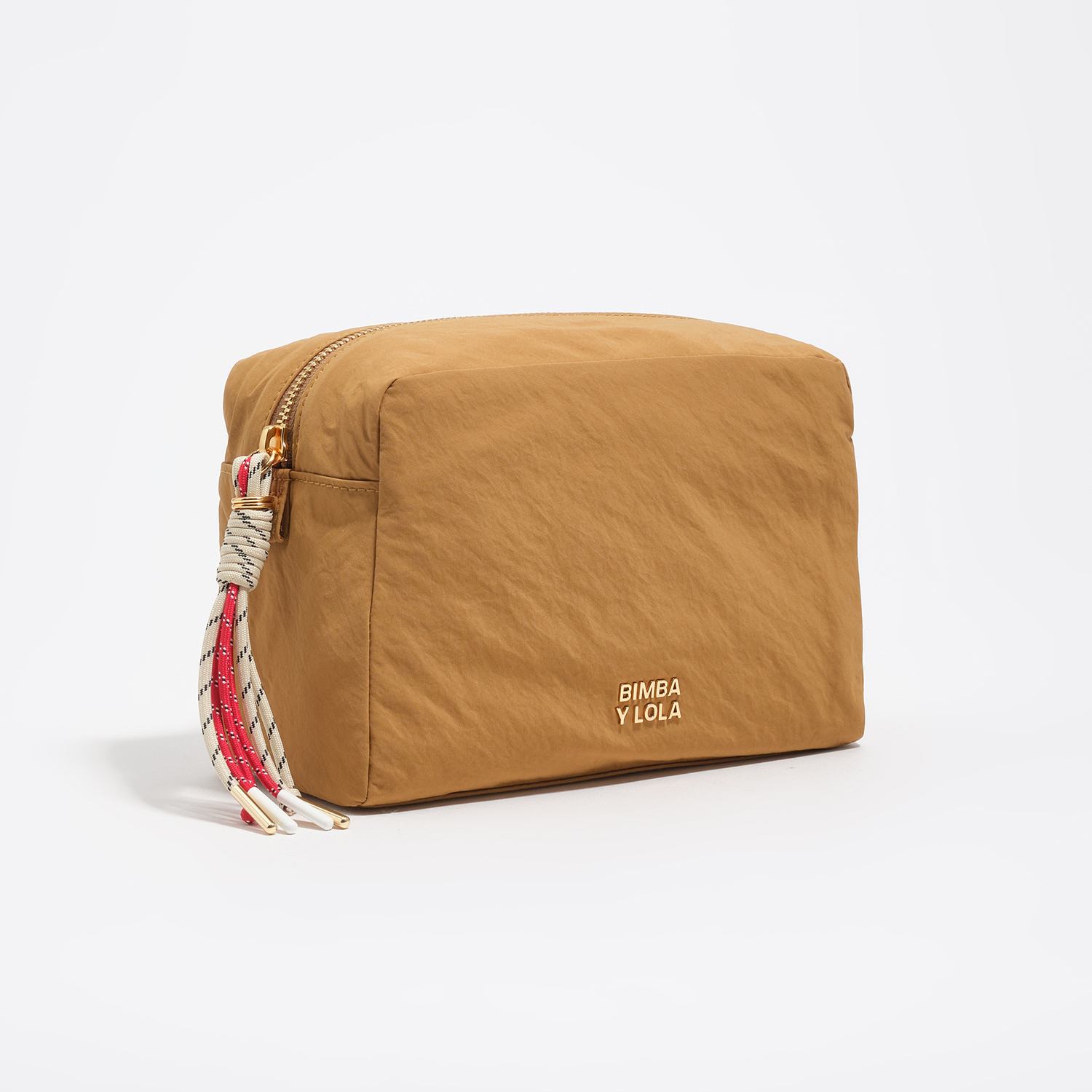 Bimba Y Lola Caramel Large Nylon Make-Up Case