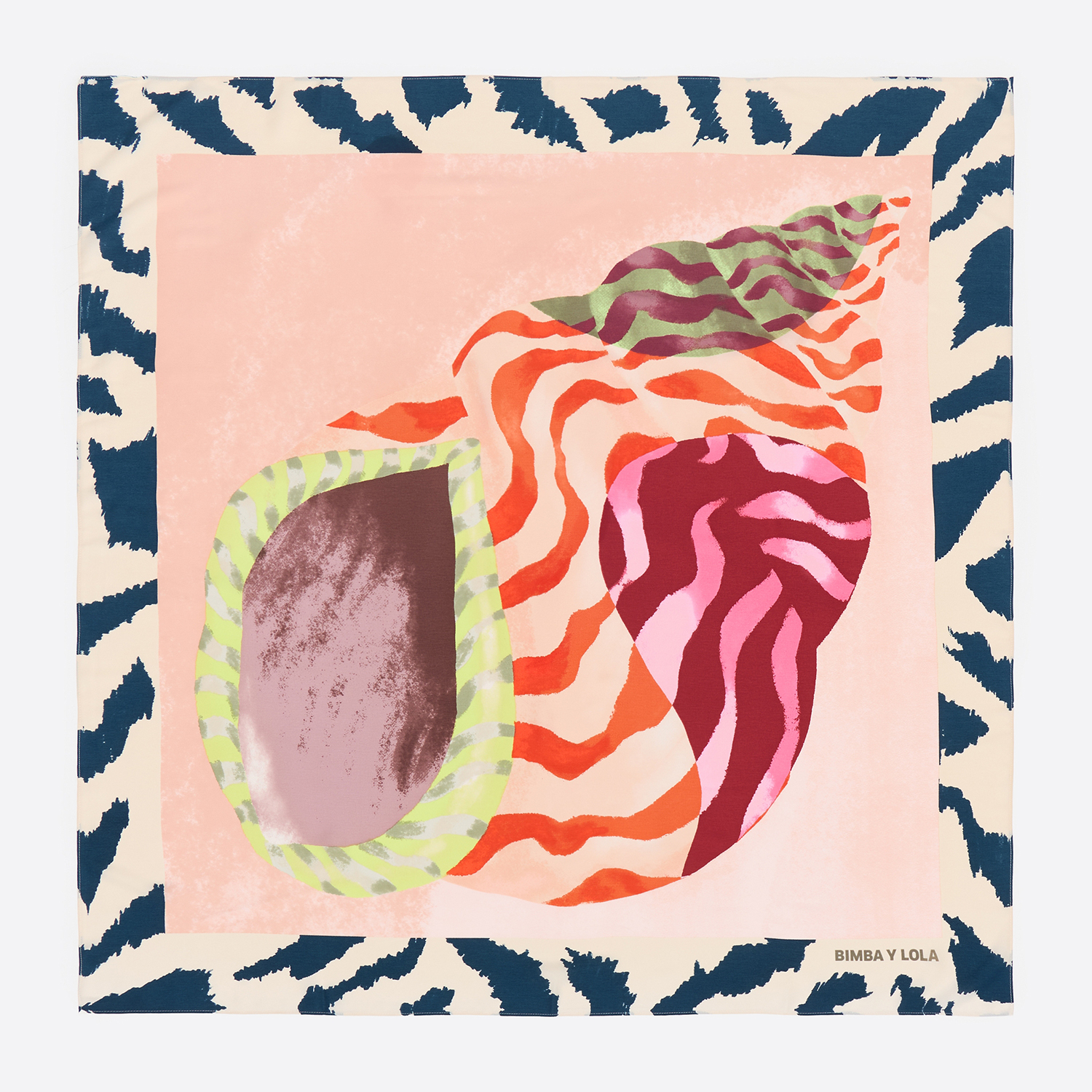 Bimba Y Lola Pink Shell Scarf