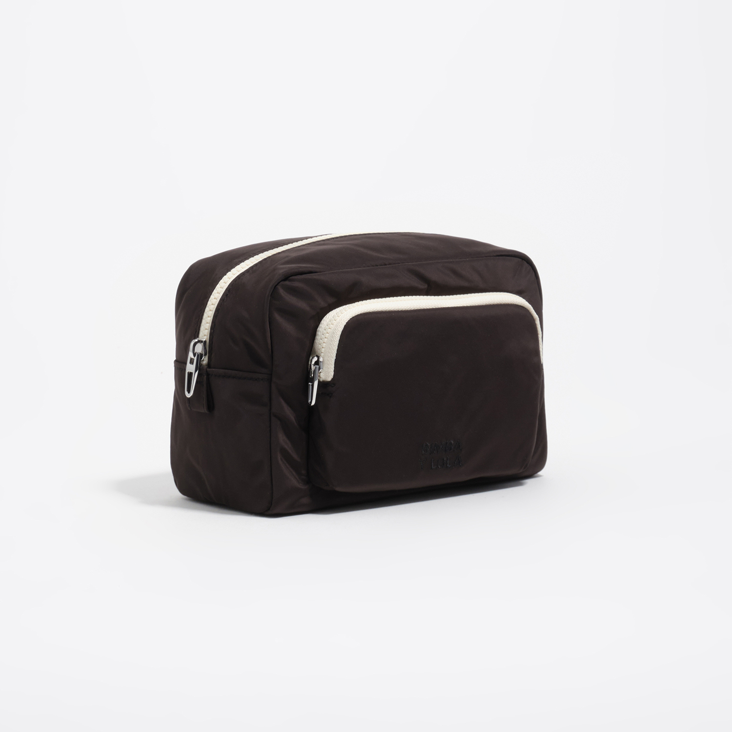 Bimba Y Lola Charcoal Large Nylon Make-Up Case