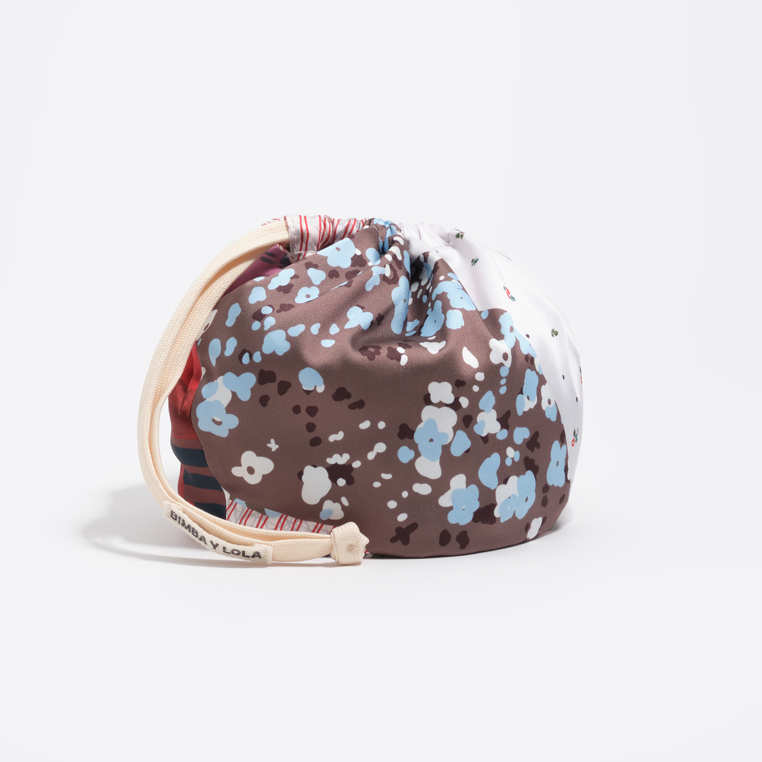 Bimba Y Lola Brown Scarf Pouch Bag