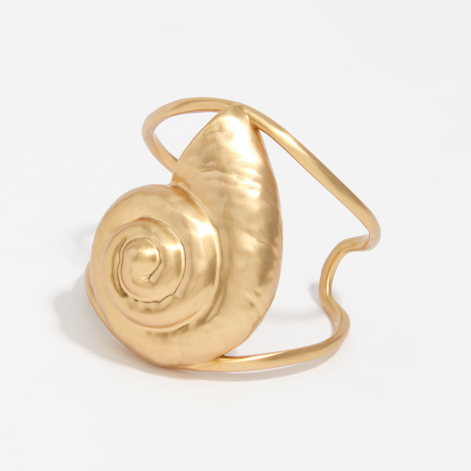 Bimba Y Lola Gold Aged Seashell Bracelet