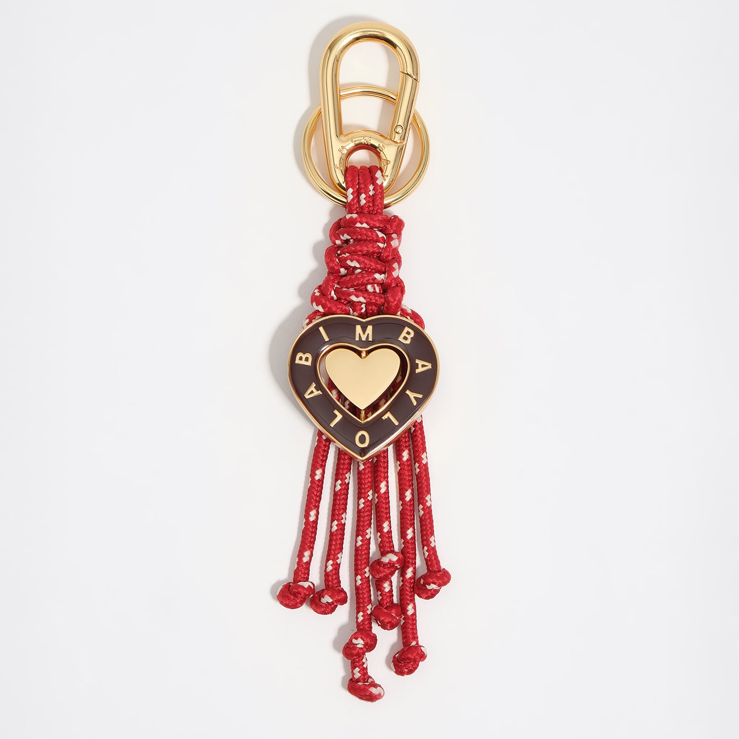 Bimba Y Lola Red Chocolate Heart Rope Key Ring