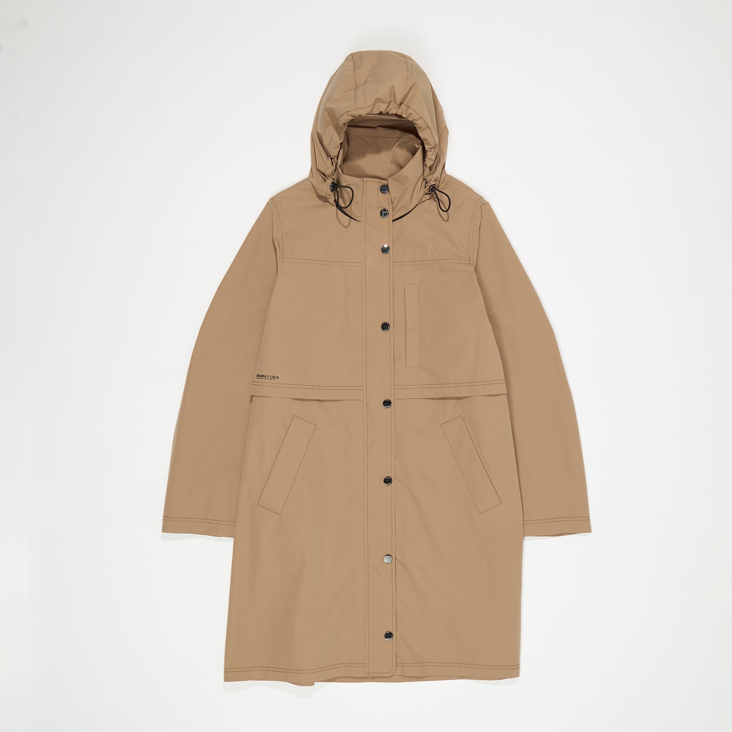 Bimba Y Lola Light Camel Straight Trench