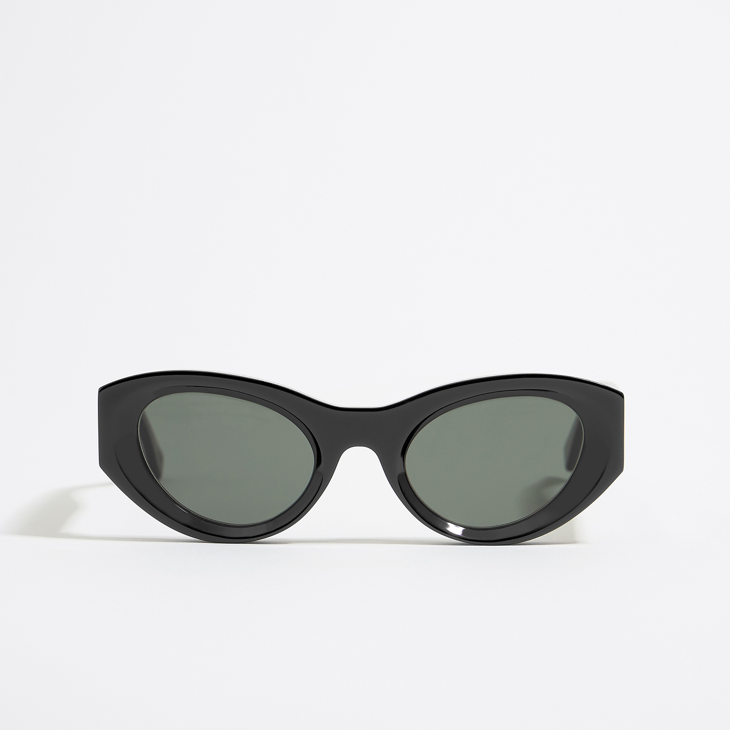 Okulary przeciwsłoneczne cat eye czarne 2