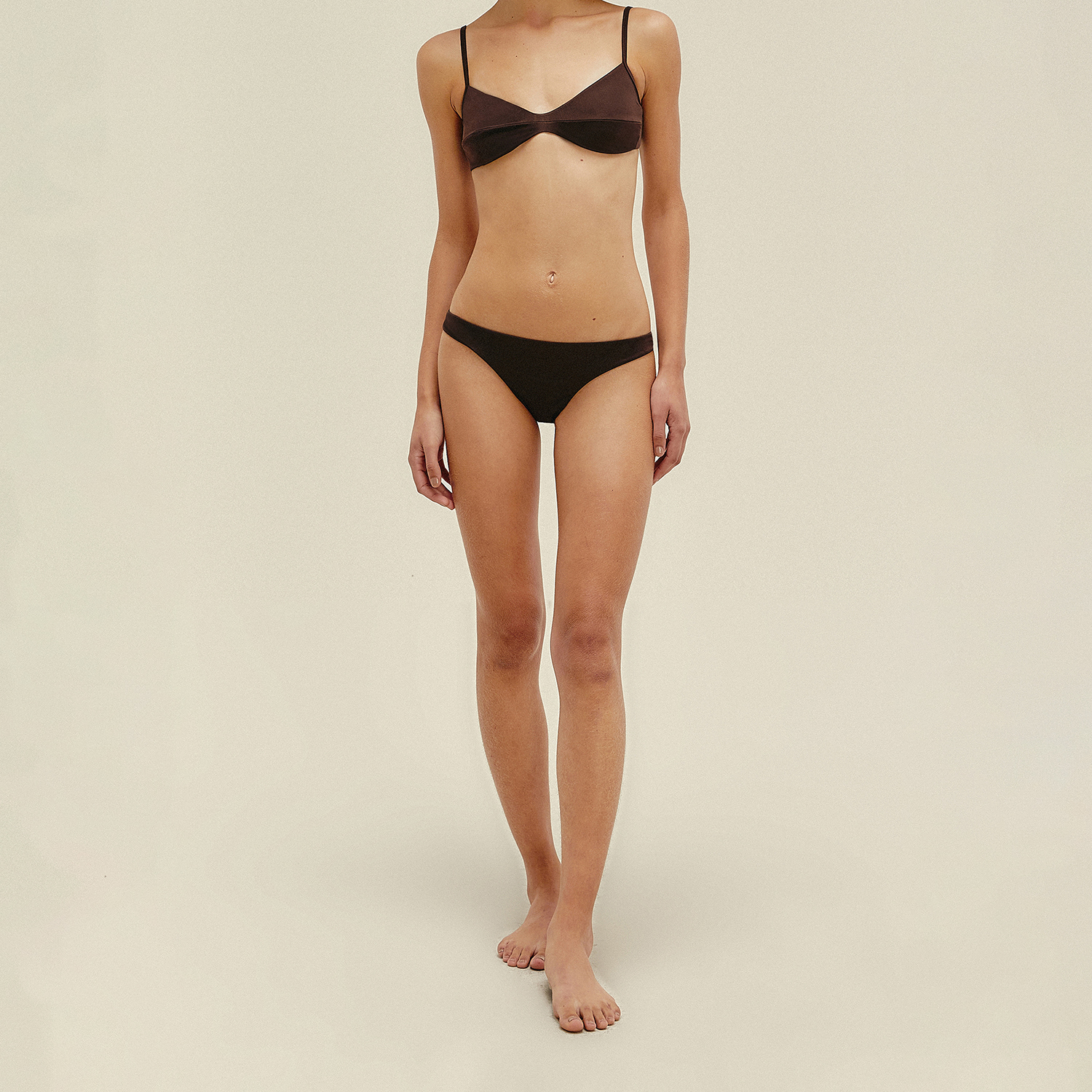 Bikini Mónica brązowe